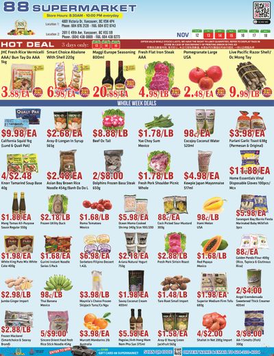 88 Supermarket Flyer November 12 to 18