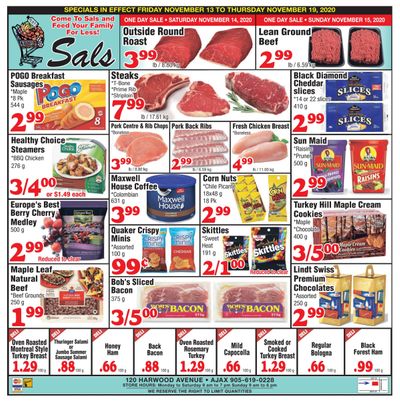 Sal's Grocery Flyer November 13 to 19