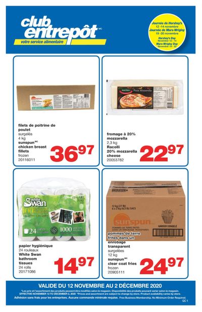 Wholesale Club (QC) Flyer November 12 to December 2