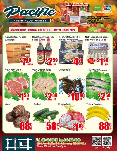 Pacific Fresh Food Market (North York) Flyer November 13 to 19
