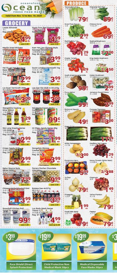 Oceans Fresh Food Market (Mississauga) Flyer November 13 to 19