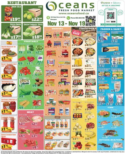 Oceans Fresh Food Market (Brampton) Flyer November 13 to 19
