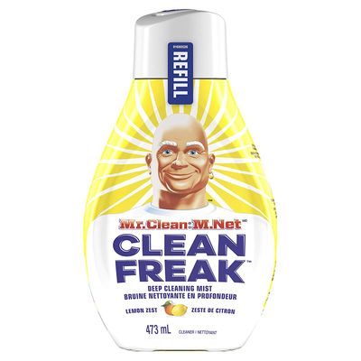 Mr. Clean Freak Deep Cleaning Mist Multi-surface Spray, Lemon Zest Scent Refill, 1 Count, 473 Milliliter on Sale for $ 1.99 (Save $ 2.00) at Amazon Canada Mr. Clean Freak Deep Cleaning Mist Multi-surface Spray, Lemon Zest Scent Refill, 1 Count, 473 Milliliter on Sale for $ 1.99 (Save $ 2.00) at Amazon Canada