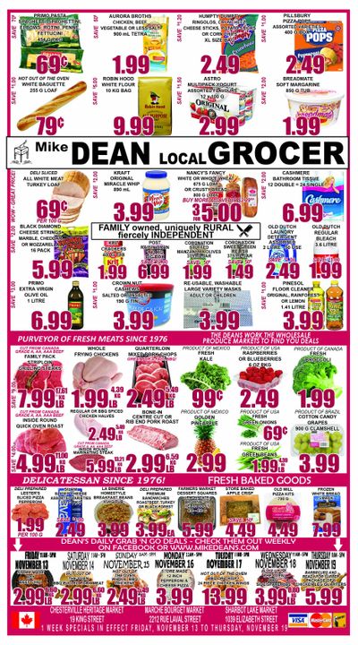 Mike Dean's Super Food Stores Flyer November 13 to 19