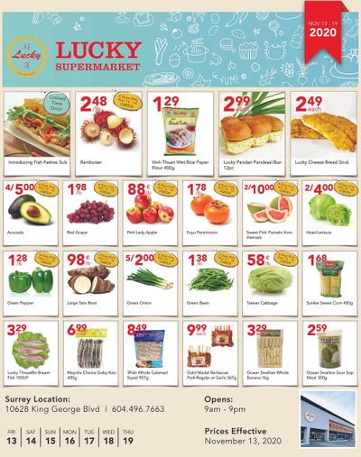 Lucky Supermarket (Surrey) Flyer November 13 to 19
