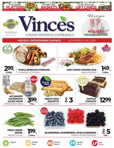 Vince's Market Flyer November 13 to 26