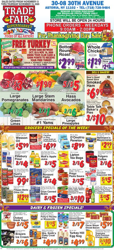 Trade Fair Supermarket Weekly Ad Flyer November 13 to November 19, 2020