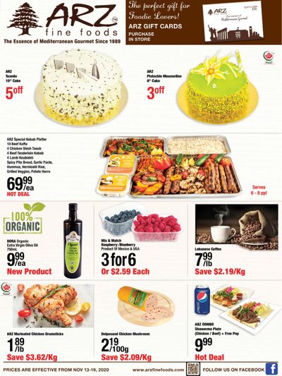 Arz Fine Foods Flyer November 13 to 19