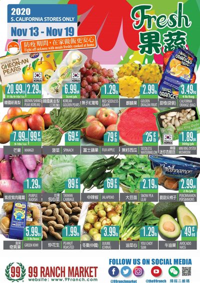 99 Ranch Market (CA) Weekly Ad Flyer November 13 to November 19