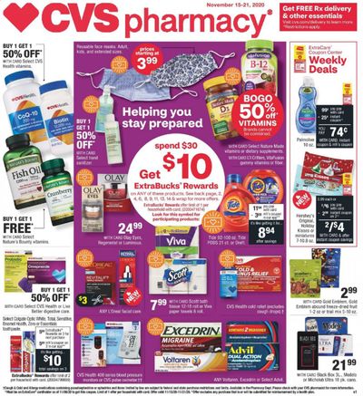 CVS Pharmacy Weekly Ad Flyer November 15 to November 21