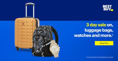 Best Buy Canada 3-Day Sale: Luggage, Bags, Watches & More From $59.99