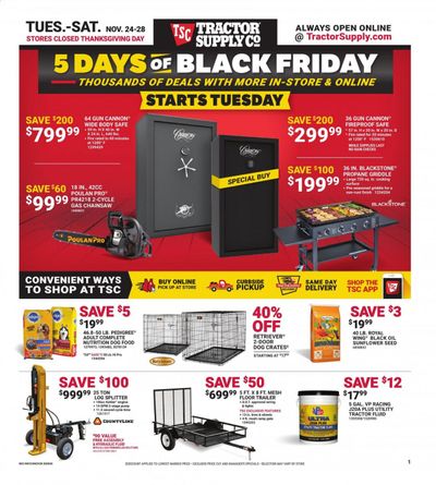 Tractor Supply Co. Weekly Ad Flyer November 24 to November 28