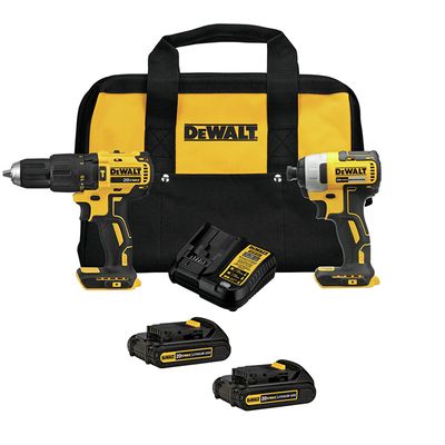 Dewalt Hammer Drill and Impact Driver - Set of 2 Tools - 20 V On Sale for $ 209.00 (Save  $120.00) at Rona Canada