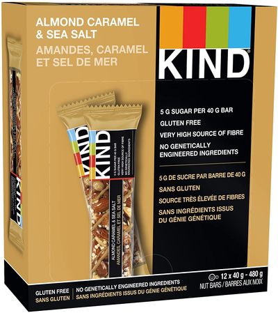 KIND Bars 40 Grams, 12 Count On Sale for $ 8.33 (Save $ 5.65) at Amazon Canada KIND Bars 40 Grams, 12 Count On Sale for $ 8.33 (Save $ 5.65) at Amazon Canada