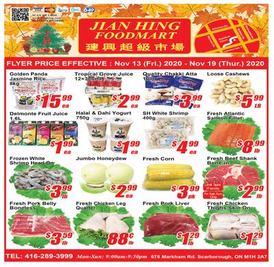 Jian Hing Foodmart (Scarborough) Flyer November 13 to 19