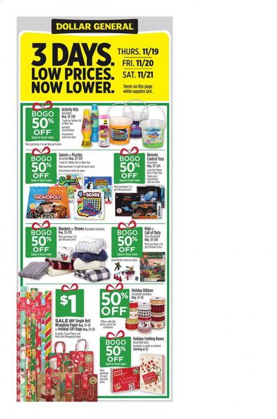 Dollar General (SC) Weekly Ad Flyer November 15 to November 21