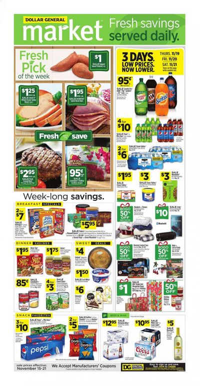 Dollar General (GA) Weekly Ad Flyer November 15 to November 21
