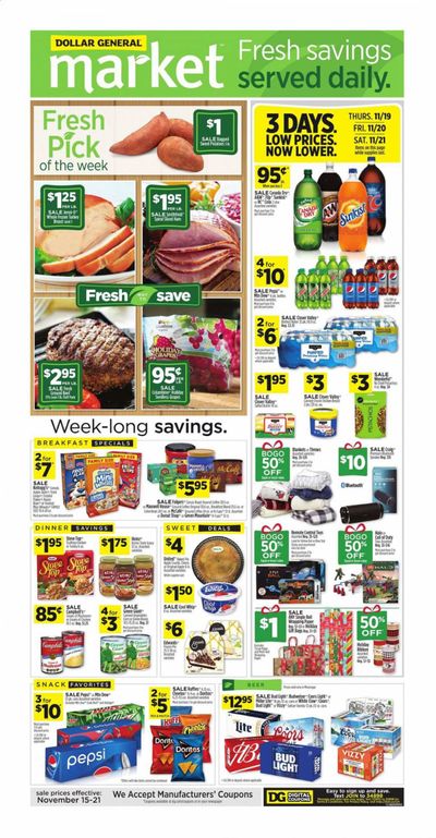 Dollar General (MS) Weekly Ad Flyer November 15 to November 21