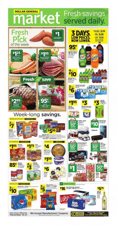 Dollar General (LA) Weekly Ad Flyer November 15 to November 21