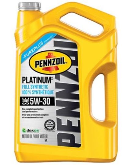 Buy Pennzoil Platinum Synthetic Engine Oil, 5-L For $30.99 At Canadian Tire Canada