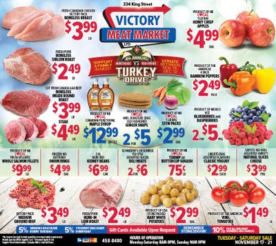 Victory Meat Market Flyer November 17 to 21