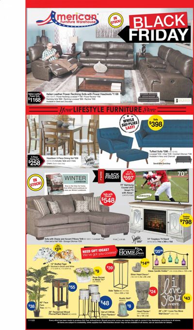 American Furniture Warehouse (AZ) Weekly Ad Flyer November 15 to November 21