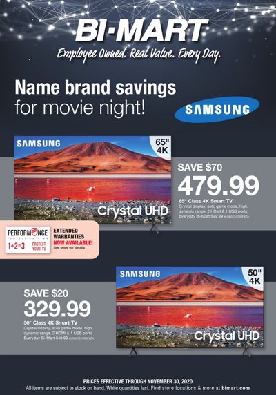 Bi-Mart Weekly Ad Flyer November 16 to November 30