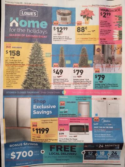 Lowe’s Weekly Ad Flyer (11/26/20 – 12/2/20) & Lowe’s Ad Preview