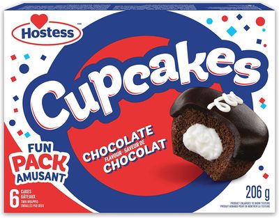 Hostess Chocolate Flavour Cupcakes, 6 Cupcakes (3 Packs, Twin-Wrapped) On Sale for $ 1.87 at Amazon Canada