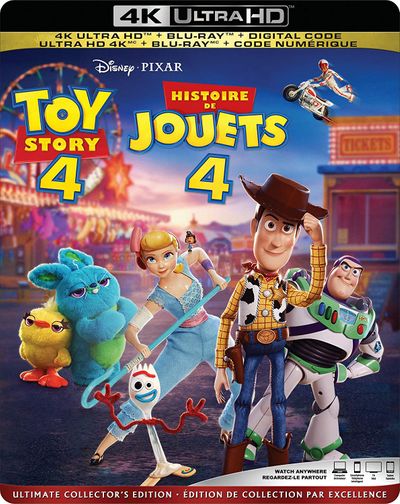 Toy Story 4 [4K Ultra HD + Blu-ray + Digital] (Bilingual) On Sale for $ 14.99 (Save $ 10.00) at Amazon Canada