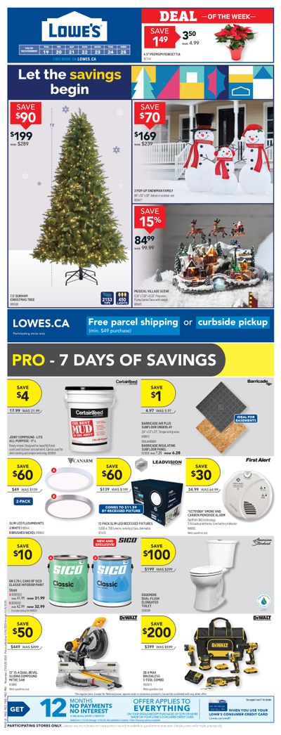 Lowe's Flyer November 19 to 25