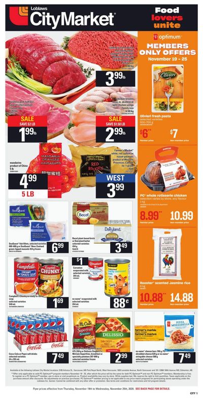 Loblaws City Market (West) Flyer November 19 to 25