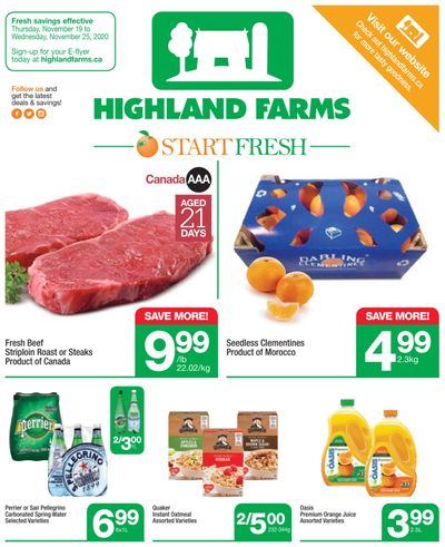 Highland Farms Flyer November 19 to 25