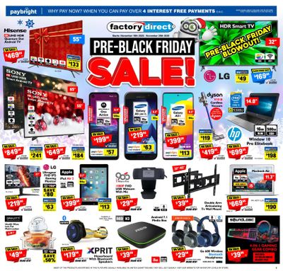 Factory Direct Flyer November 18 to 25