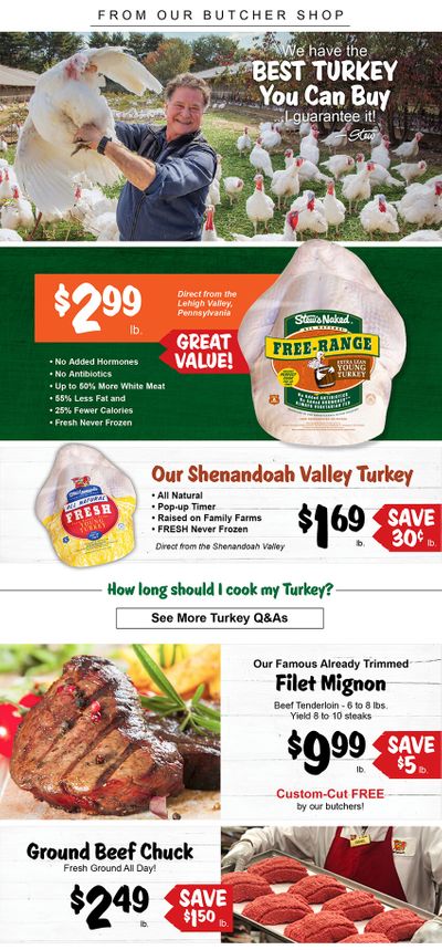 Stew Leonard's Thanksgiving Weekly Ad Flyer November 18 to December 1, 2020