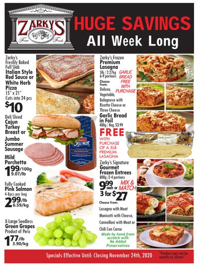 Zarky's Flyer November 18 to 24