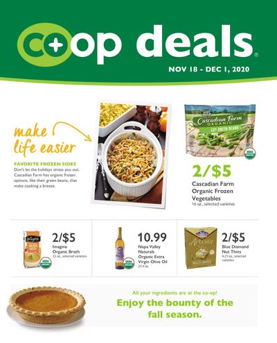 Wheatsville Food Coop Thanksgiving Weekly Ad Flyer November 18 to December 1, 2020