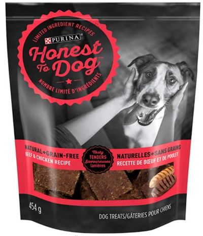 Honest to Dog Beef & Chicken Recipe Dog Treats 454g Pouch For $12.98 At Amazon Canada
