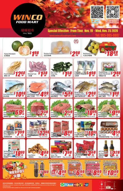 WinCo Food Mart (HWY 7) Flyer November 19 to 25