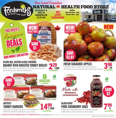Foodsmiths Flyer November 19 to 26