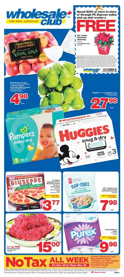Real Canadian Wholesale Club Flyer November 20 to 26