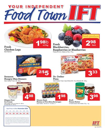 IFT Independent Food Town Flyer November 20 to 26