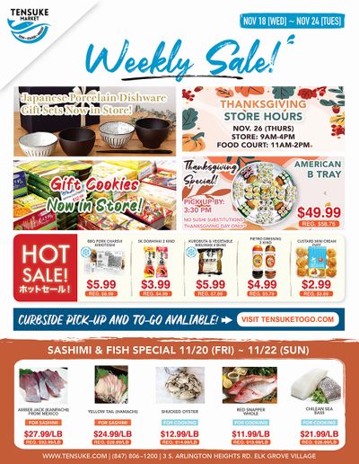 Tensuke Market Thanksgiving Weekly Ad Flyer November 18 to November 24, 2020