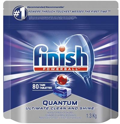 Finish Dishwasher Detergent, Quantum Max, Fresh, Mega Value Pack, 80 Tablets, Shine and Glass Protect For $14.97 At Amazon Canada
