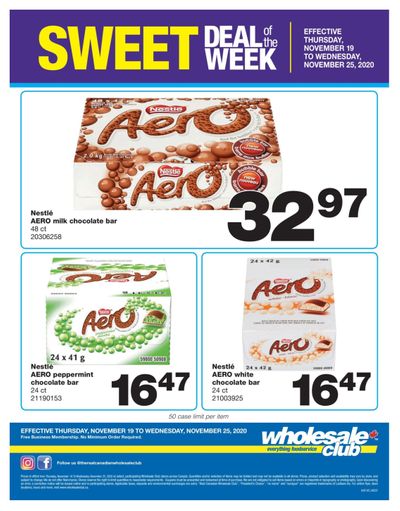 Wholesale Club Sweet Deal of the Week Flyer November 19 to 25