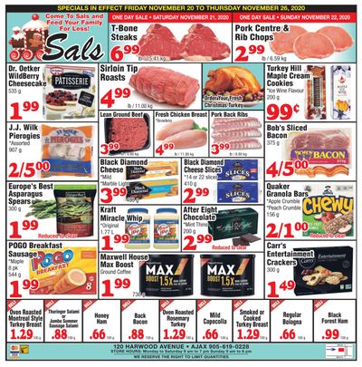 Sal's Grocery Flyer November 20 to 26