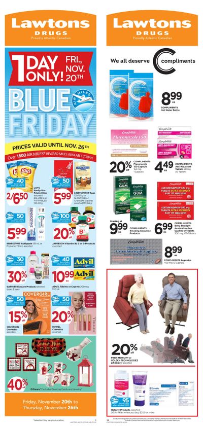 Lawtons Drugs Flyer November 20 to 26