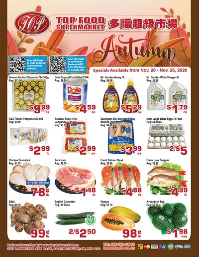 Top Food Supermarket Flyer November 20 to 26