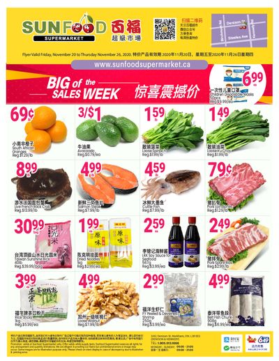 Sunfood Supermarket Flyer November 20 to 26