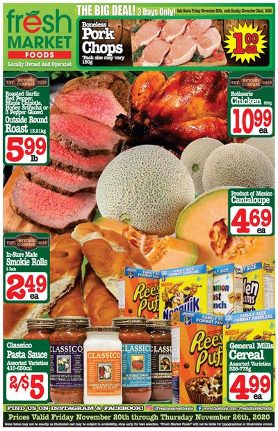 Fresh Market Foods Flyer November 20 to 26 Fresh Market Foods Flyer November 20 to 26